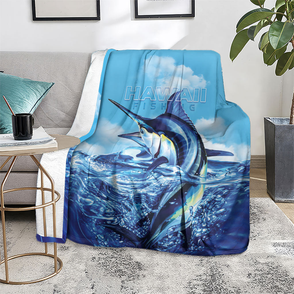 Hawaii Blue Marlin Fishing Blanket