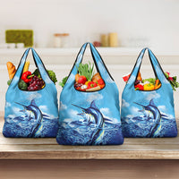 Hawaii Blue Marlin Fishing Grocery Bag