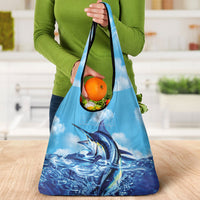 Hawaii Blue Marlin Fishing Grocery Bag