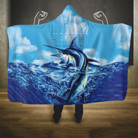 Hawaii Blue Marlin Fishing Hooded Blanket