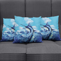 Hawaii Blue Marlin Fishing Pillow Cover