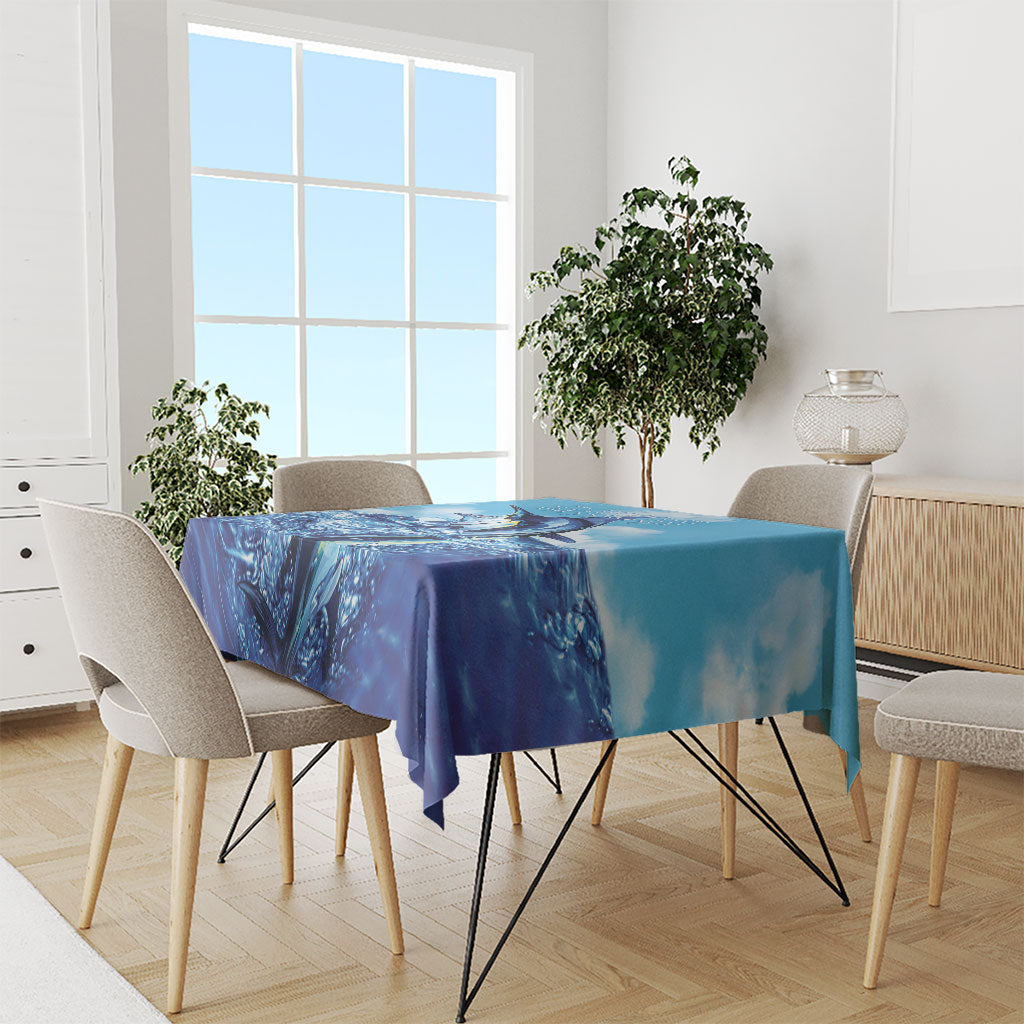 Hawaii Blue Marlin Fishing Tablecloth