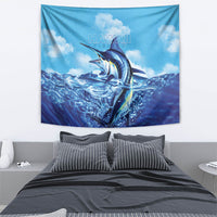 Hawaii Blue Marlin Fishing Tapestry