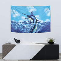 Hawaii Blue Marlin Fishing Tapestry