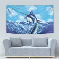 Hawaii Blue Marlin Fishing Tapestry
