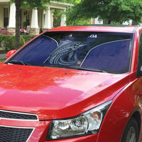 New Zealand Aotearoa Auto Sun Shade Blue Marlin Fishing Maori Pattern