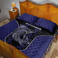 New Zealand Aotearoa Quilt Bed Set Blue Marlin Fishing Maori Pattern LT05 - Polynesian Pride