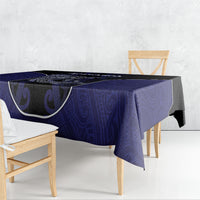 New Zealand Aotearoa Tablecloth Blue Marlin Fishing Maori Pattern