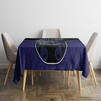New Zealand Aotearoa Tablecloth Blue Marlin Fishing Maori Pattern