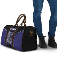 New Zealand Aotearoa Travel Bag Blue Marlin Fishing Maori Pattern