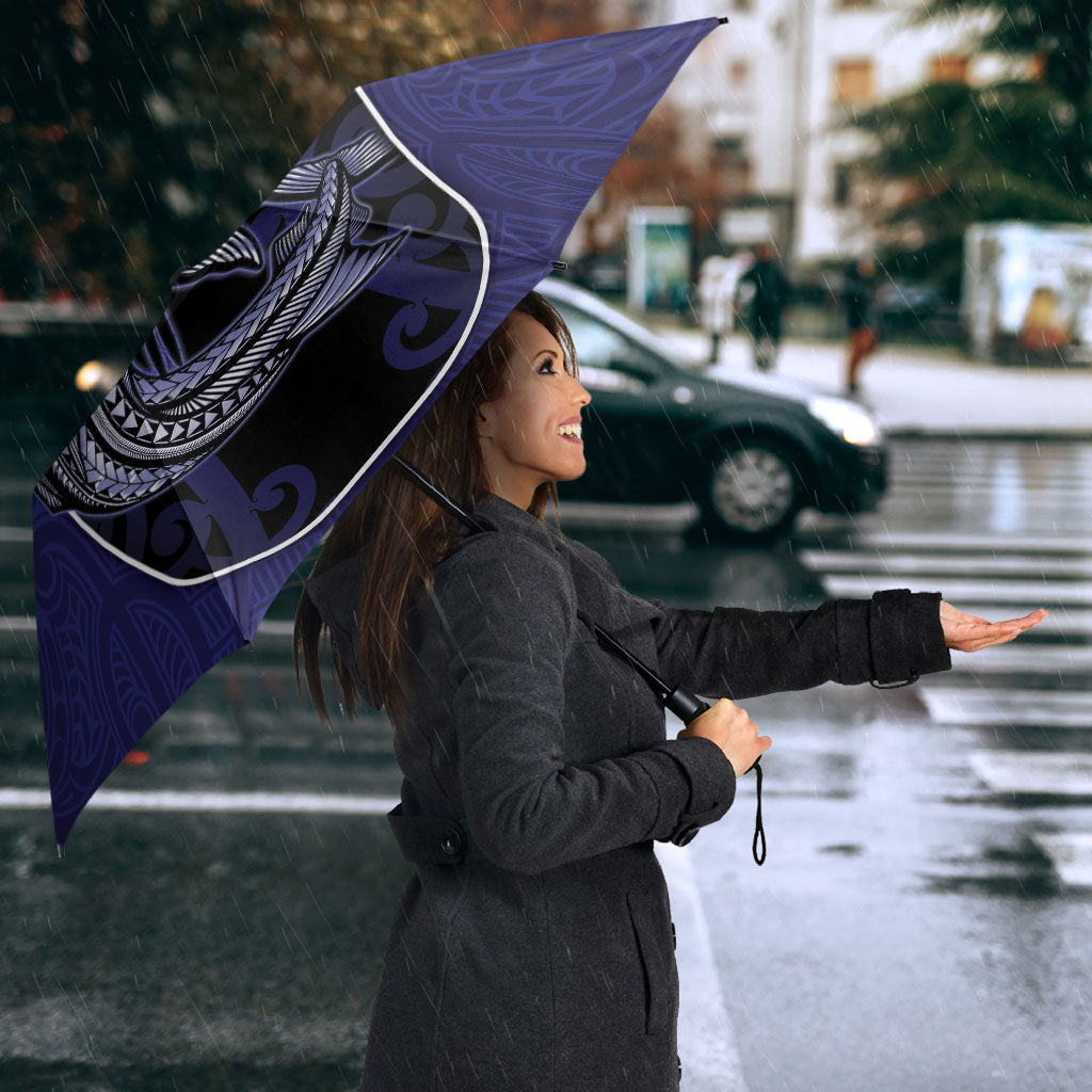 New Zealand Aotearoa Umbrella Blue Marlin Fishing Maori Pattern LT05 - Polynesian Pride