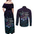 Polynesia Suicide Prevention Awareness Couples Matching Off Shoulder Maxi Dress and Long Sleeve Button Shirt Keep Going The World Needs You