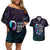 Polynesia Suicide Prevention Awareness Couples Matching Off Shoulder Short Dress and Hawaiian Shirt Keep Going The World Needs You