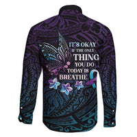 Polynesia Suicide Prevention Awareness Family Matching Puletasi and Hawaiian Shirt Keep Going The World Needs You