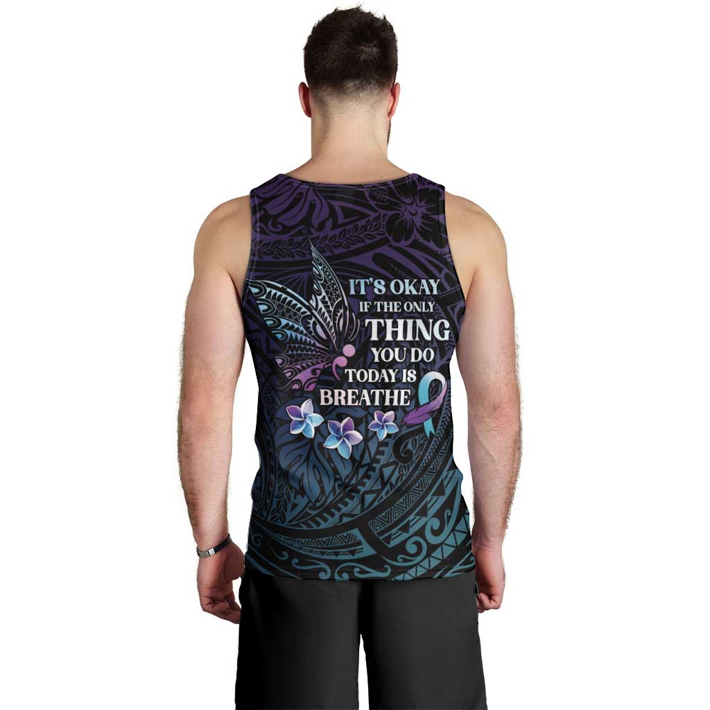 Polynesia Suicide Prevention Awareness Men Tank Top Keep Going The World Needs You