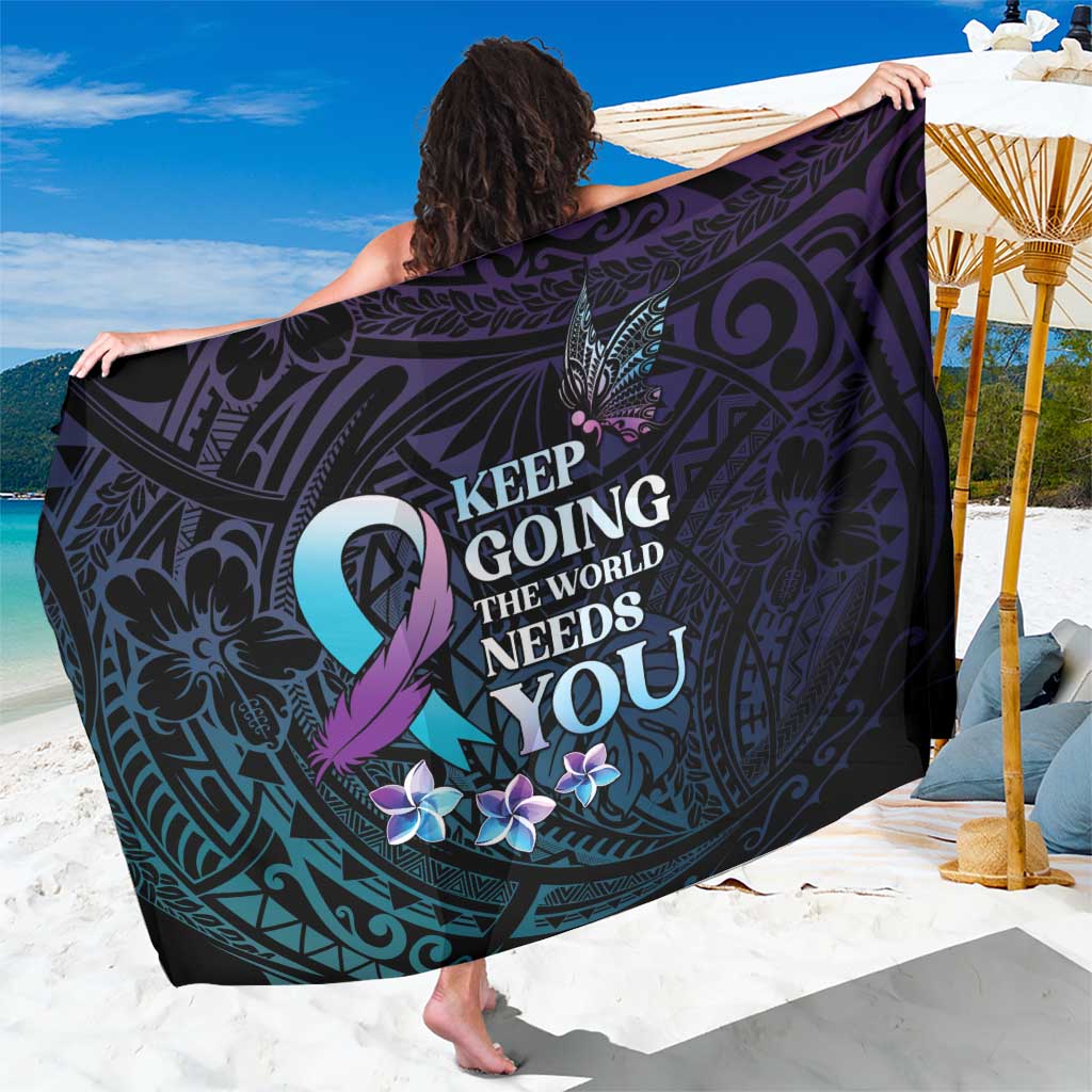 Polynesia Suicide Prevention Awareness Sarong Keep Going The World Needs You