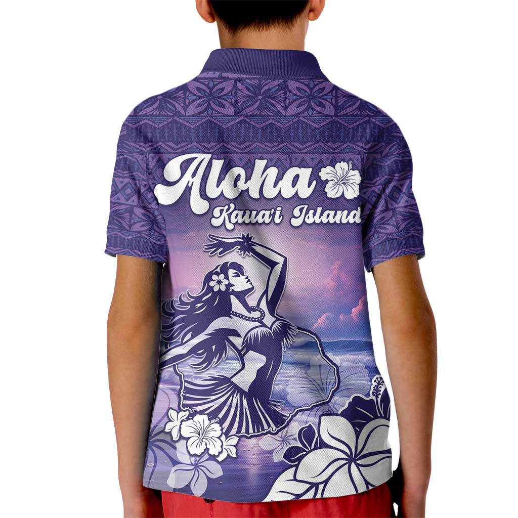 Aloha Hawaii Kauai Island Kid Polo Shirt Hula Till You Drop