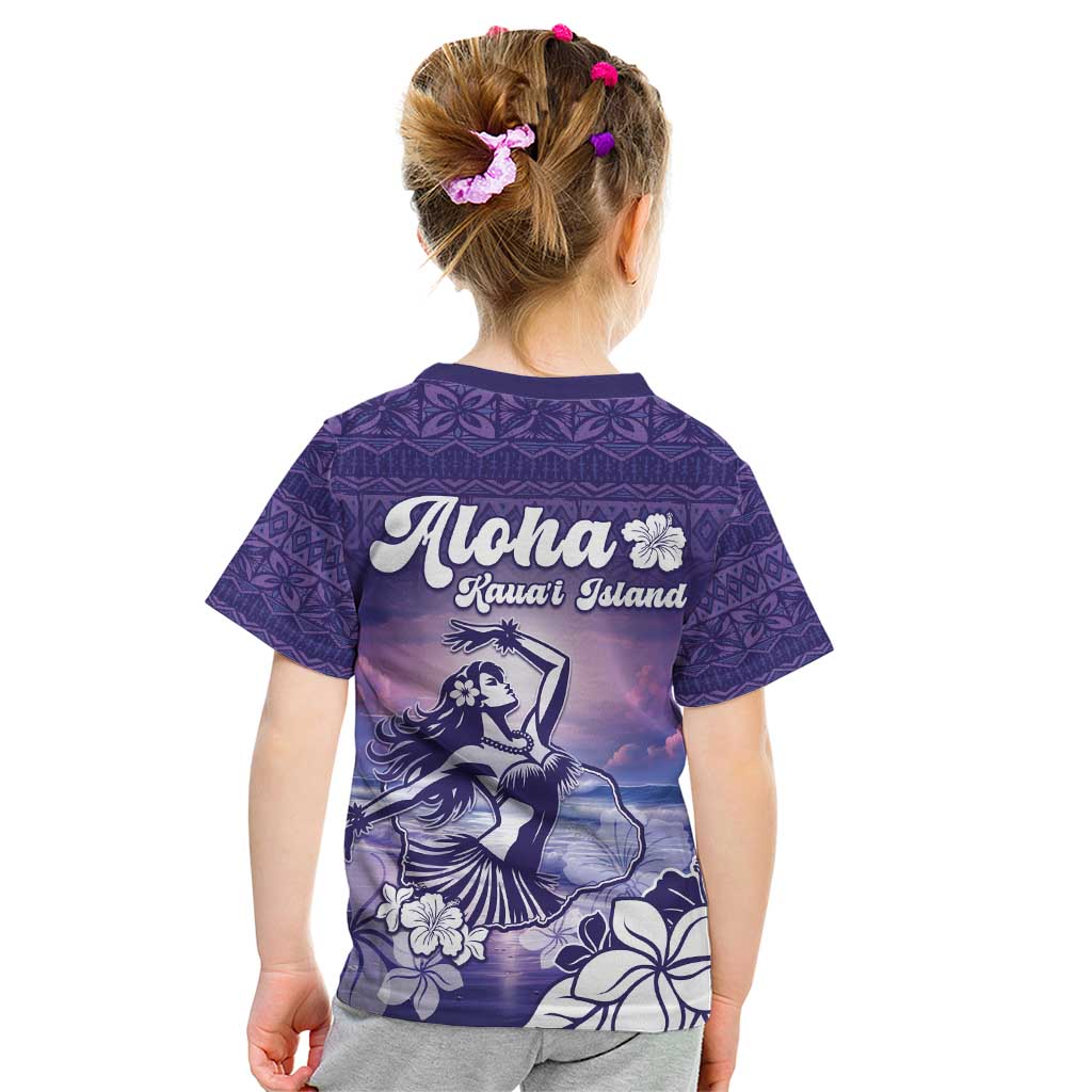 Aloha Hawaii Kauai Island Kid T Shirt Hula Till You Drop LT05 - Polynesian Pride