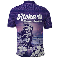 Aloha Hawaii Kauai Island Polo Shirt Hula Till You Drop