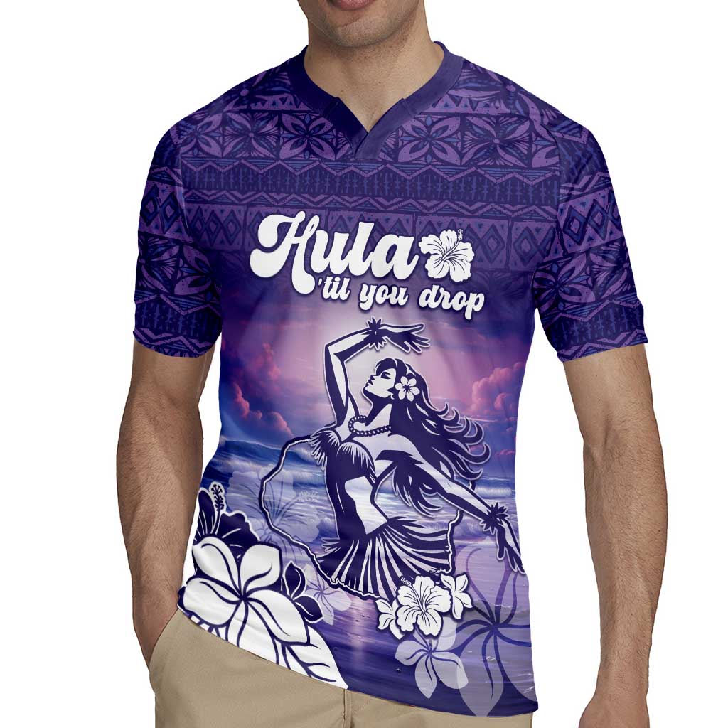 Aloha Hawaii Kauai Island Rugby Jersey Hula Till You Drop