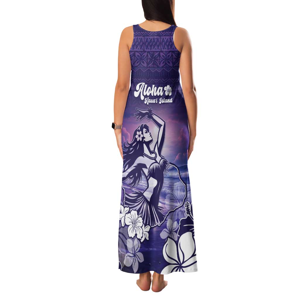 Aloha Hawaii Kauai Island Tank Maxi Dress Hula Till You Drop