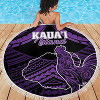 Hawaii Kauai Island Beach Blanket Rooster Tribal Tattoo Simple Style