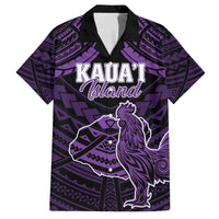 Personalised Hawaii Kauai Island Family Matching Off The Shoulder Long Sleeve Dress and Hawaiian Shirt Rooster Tribal Tattoo Simple Style