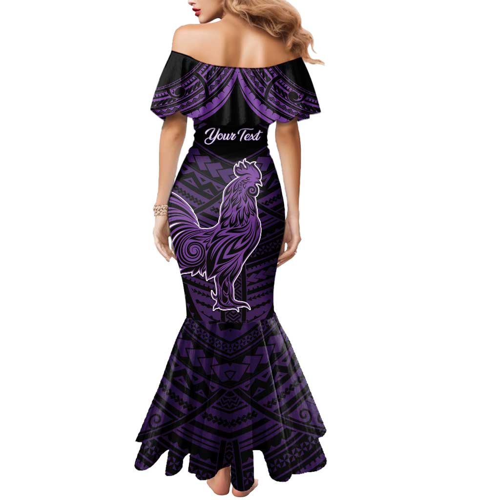Personalised Hawaii Kauai Island Mermaid Dress Rooster Tribal Tattoo Simple Style