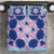 Cook Islands Tivaevae Quilt Bedding Set Sky Blue - Polynesian Pride
