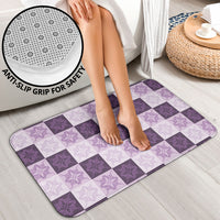 Lavender Manta Ray Hawaiian Quilt Motif Bathroom Set