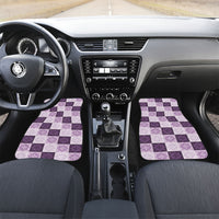 Lavender Manta Ray Hawaiian Quilt Motif Car Mats
