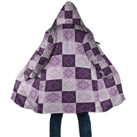 Lavender Manta Ray Hawaiian Quilt Motif Cloak