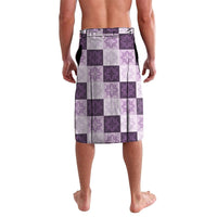 Lavender Manta Ray Hawaiian Quilt Motif Lavalava