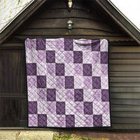 Lavender Manta Ray Hawaiian Quilt Motif Quilt
