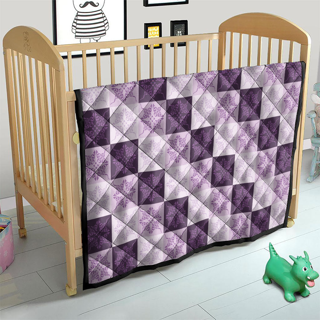 Lavender Manta Ray Hawaiian Quilt Motif Quilt
