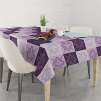 Lavender Manta Ray Hawaiian Quilt Motif Tablecloth