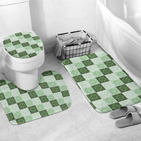 Sage Green Manta Ray Hawaiian Quilt Motif Bathroom Set