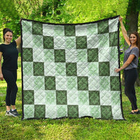 Sage Green Manta Ray Hawaiian Quilt Motif Quilt