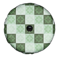 Sage Green Manta Ray Hawaiian Quilt Motif Spare Tire Cover