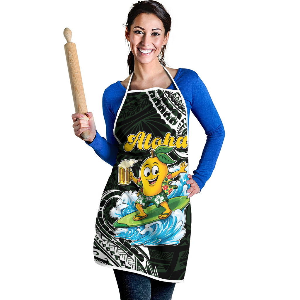 Aloha Hawaii Mango Surfing Apron Polynesian Style