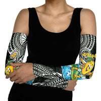 Aloha Hawaii Mango Surfing Arm Sleeves Polynesian Style