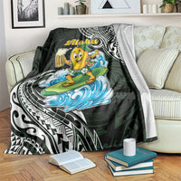 Aloha Hawaii Mango Surfing Blanket Polynesian Style