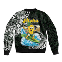 Aloha Hawaii Mango Surfing Bomber Jacket Polynesian Style