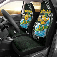 Aloha Hawaii Mango Surfing Car Seat Cover Polynesian Style