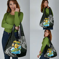 Aloha Hawaii Mango Surfing Grocery Bag Polynesian Style