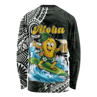 Aloha Hawaii Mango Surfing Long Sleeve Shirt Polynesian Style