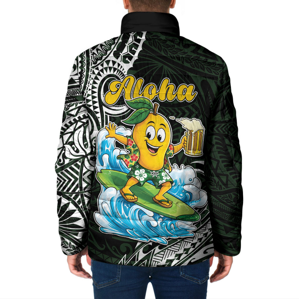 Aloha Hawaii Mango Surfing Padded Jacket Polynesian Style