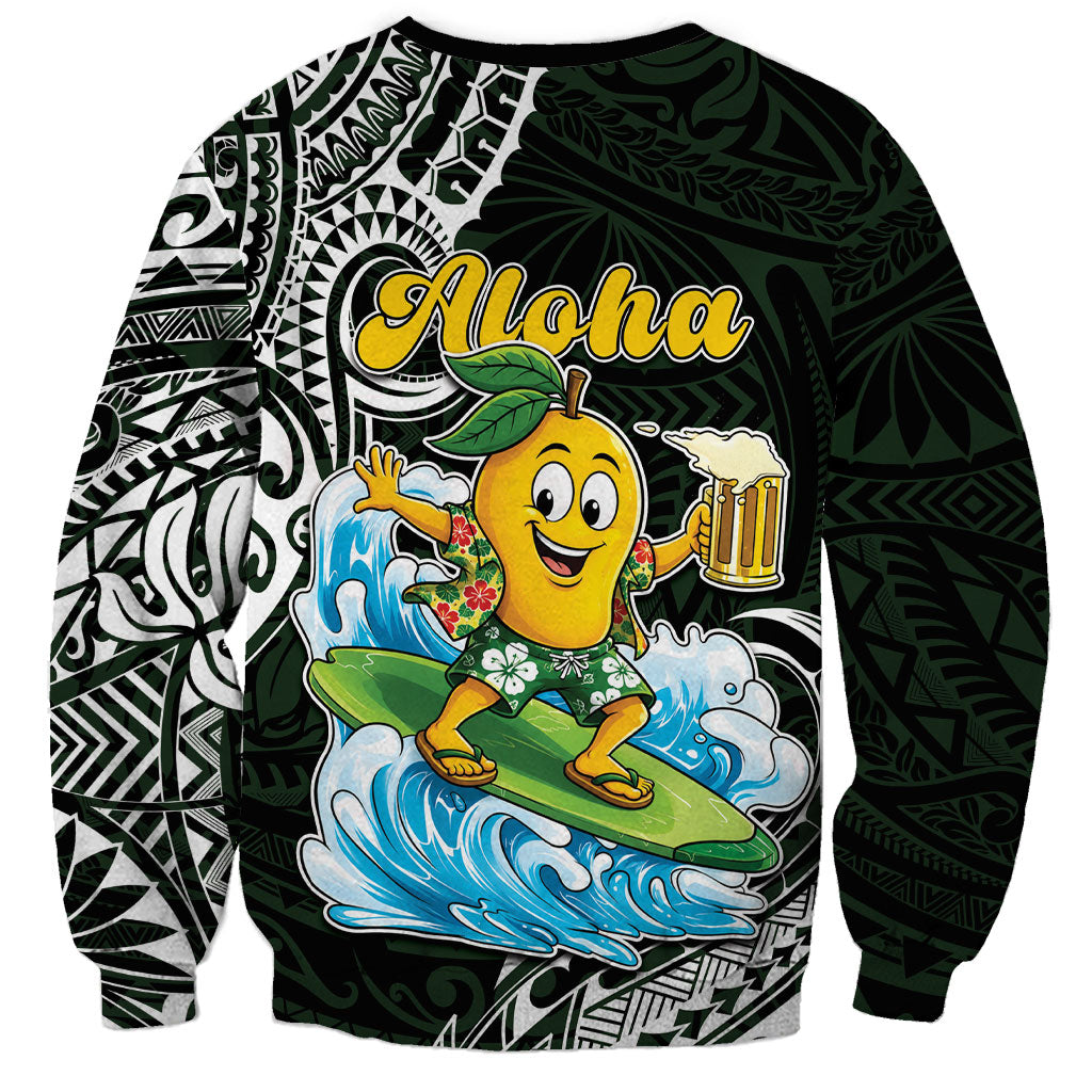 Aloha Hawaii Mango Surfing Sweatshirt Polynesian Style