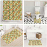 Vintage Hawaii Mango Bathroom Set Yellow Green Hawaiian Palaka