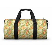 Vintage Hawaii Mango Duffle Bag Yellow Green Hawaiian Palaka